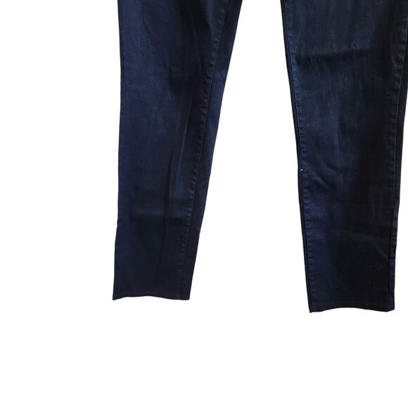 Brina & Em Low Rise Glitter Sparkly Tapered Leg Jeans Denim Navy Blue Size 4 - Picture 4 of 9